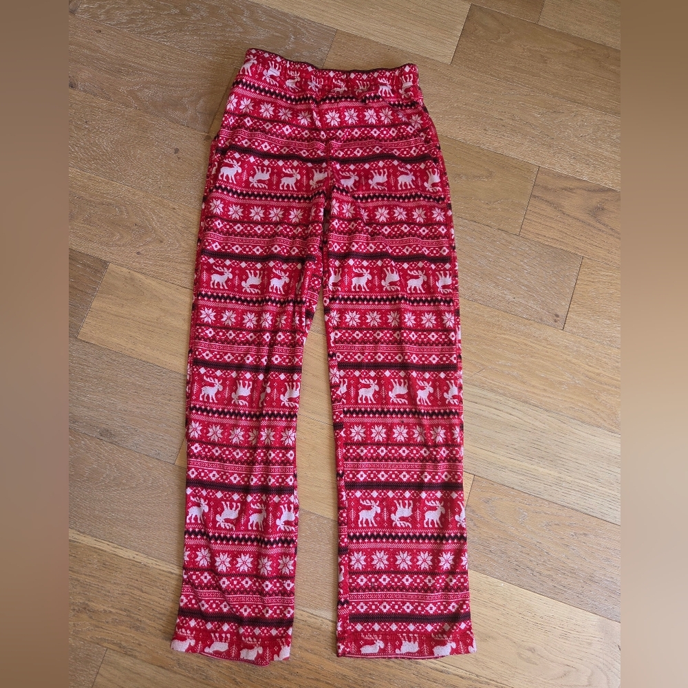 NEVADA | Red Festive Patterned Pajama Bottoms
